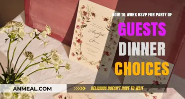 Effortless RSVP Management: Streamlining Guest Dinner Choices for Your Party
