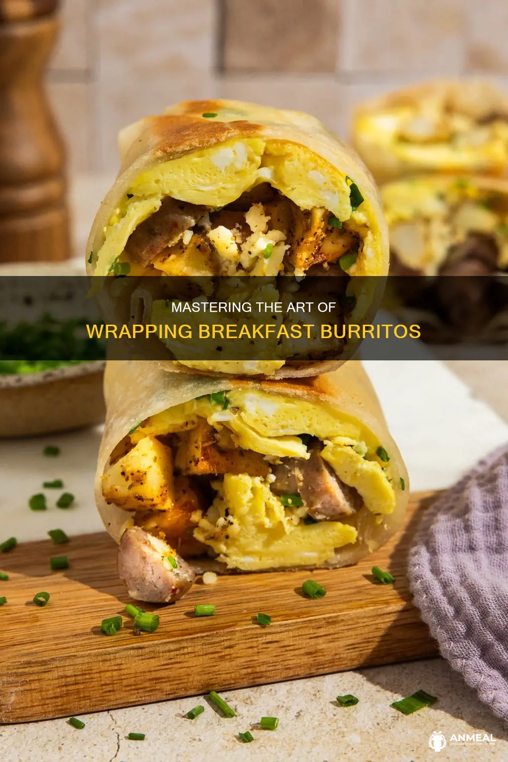 how to wrap a breakfast burrito