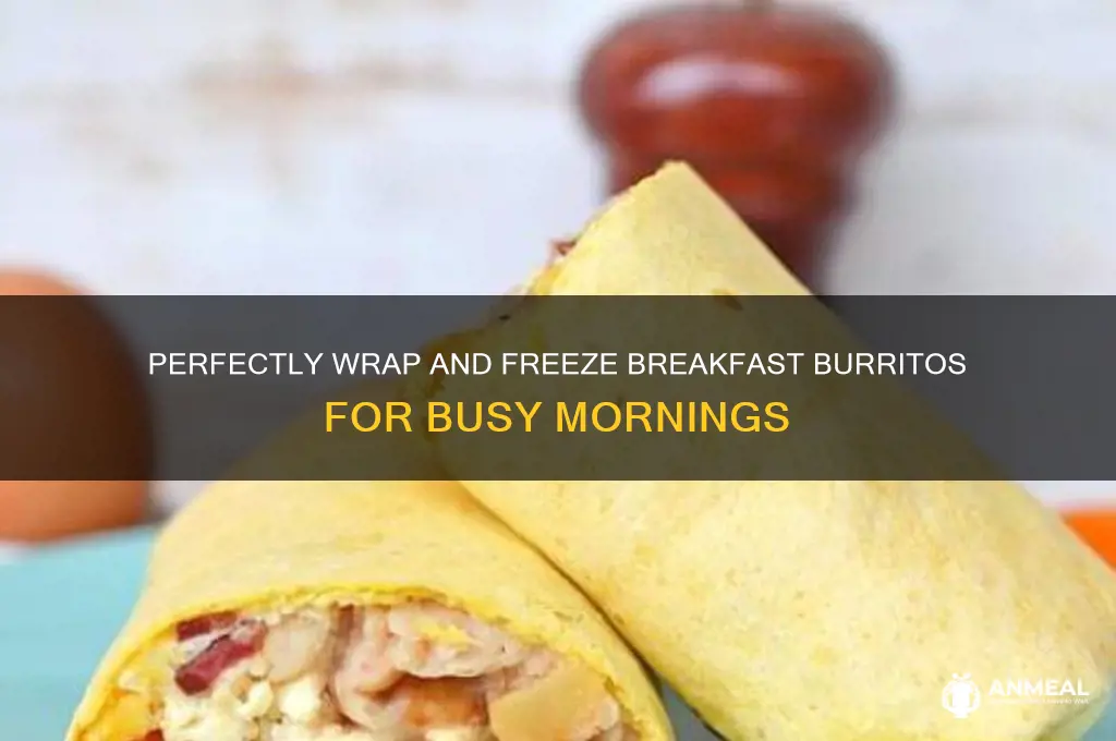 how to wrap breakfast burrito to freeze