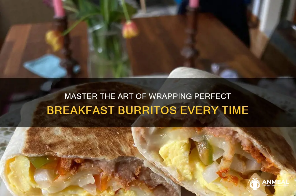 how to wrap breakfast burritos