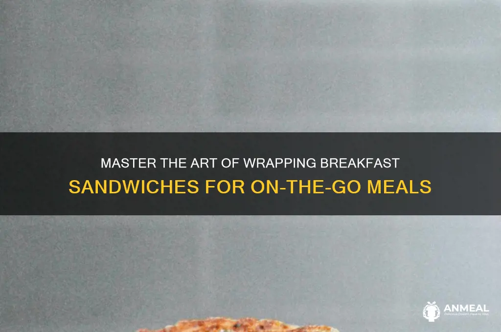 how to wrap breakfast sandwiches