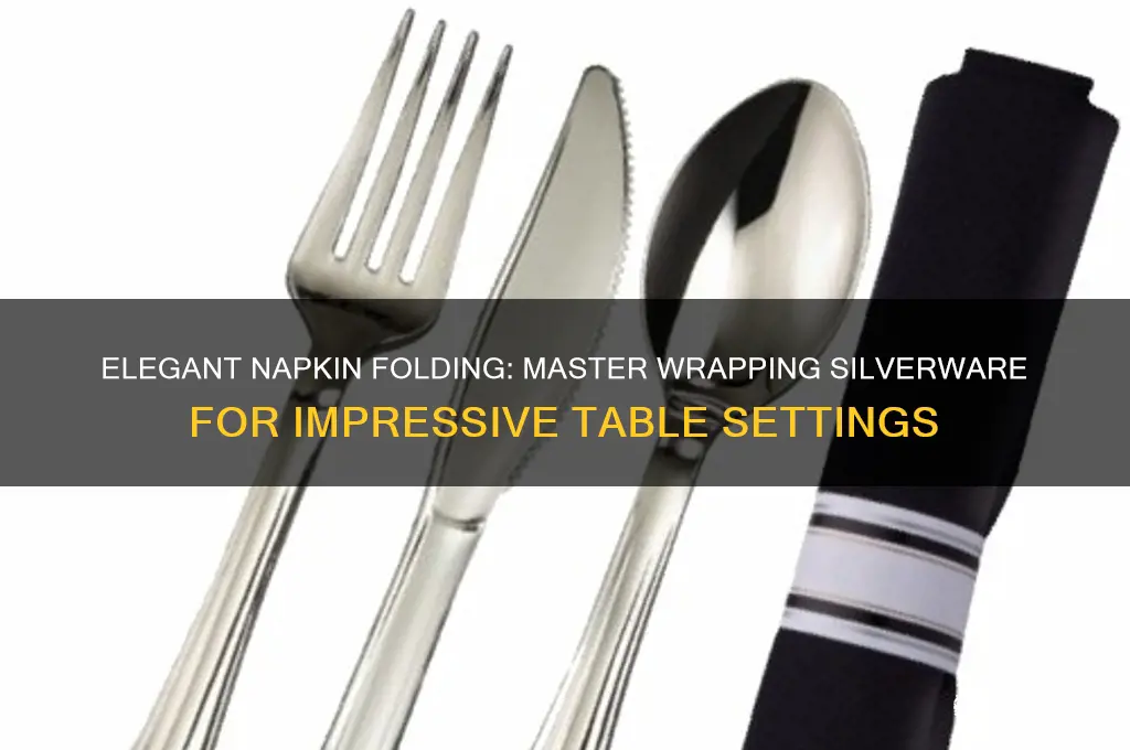 how to wrap silverware in a dinner napkin