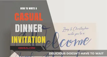 Crafting the Perfect Casual Dinner Invitation: Tips and Tricks