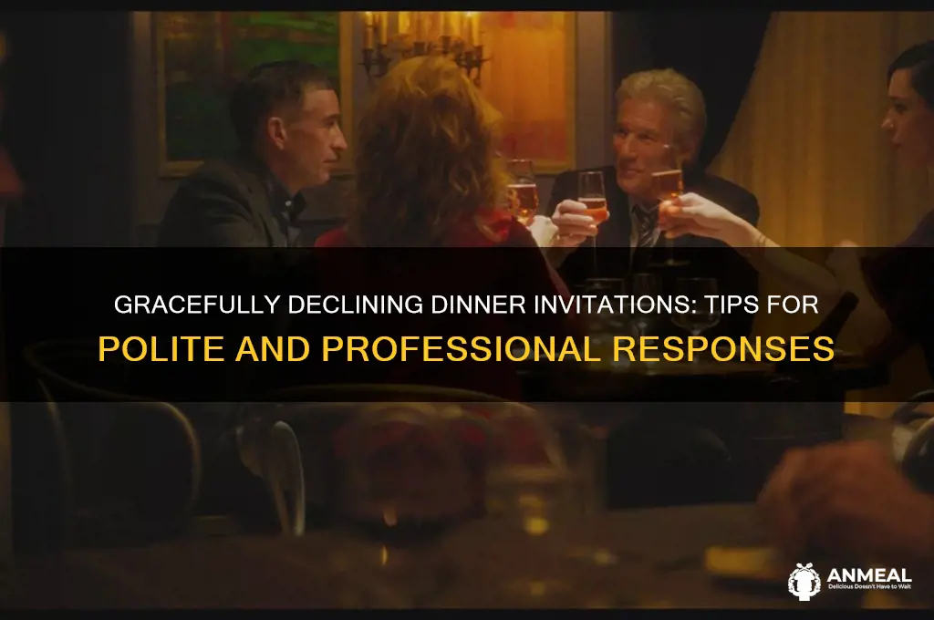 how to write a decline to a dinner inventation