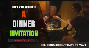 Politely Declining Dinner Invitations: A Guide to Gracious Refusals