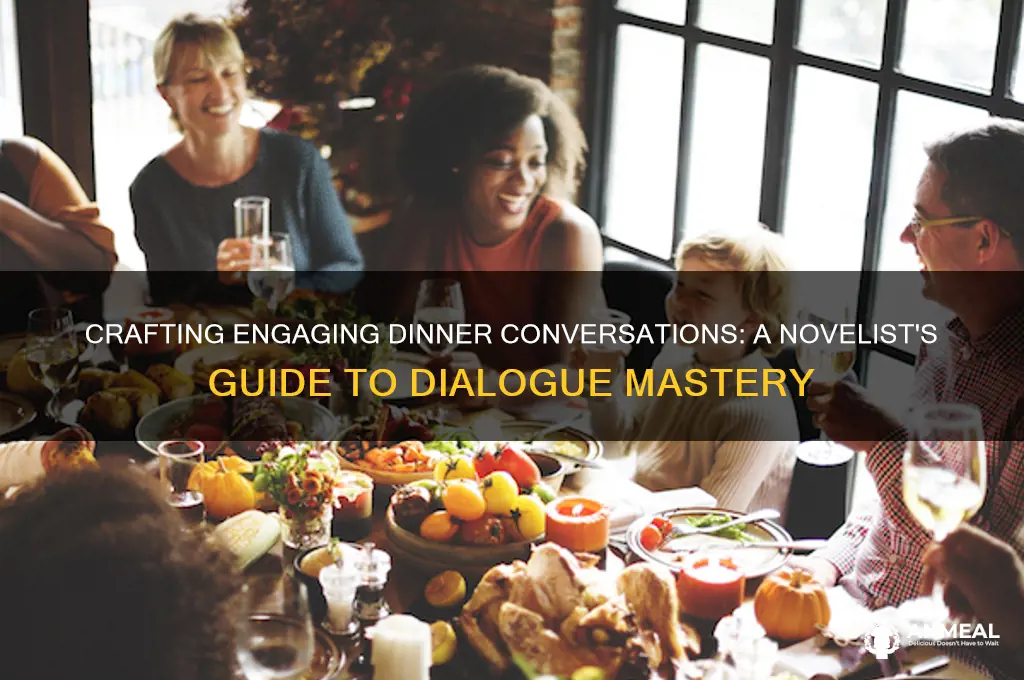 how to write a dinner conversation in a novel