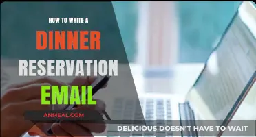Crafting the Perfect Dinner Reservation Email: Tips and Templates