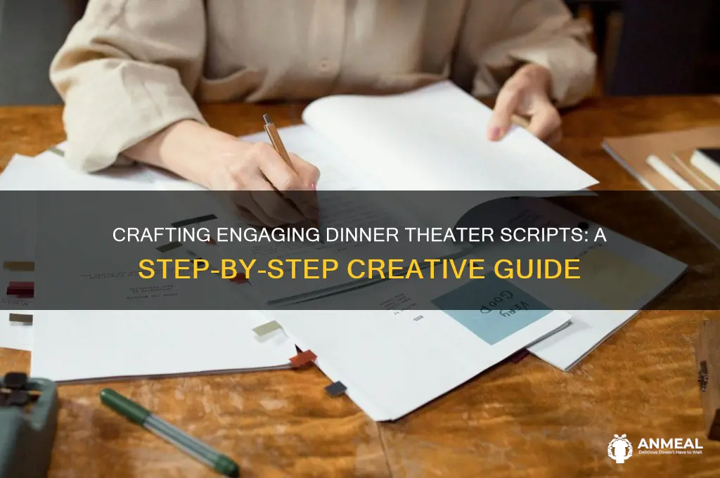how to write a dinner theater script