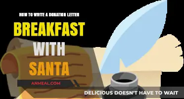 Crafting a Heartfelt Donation Letter for Breakfast with Santa Event