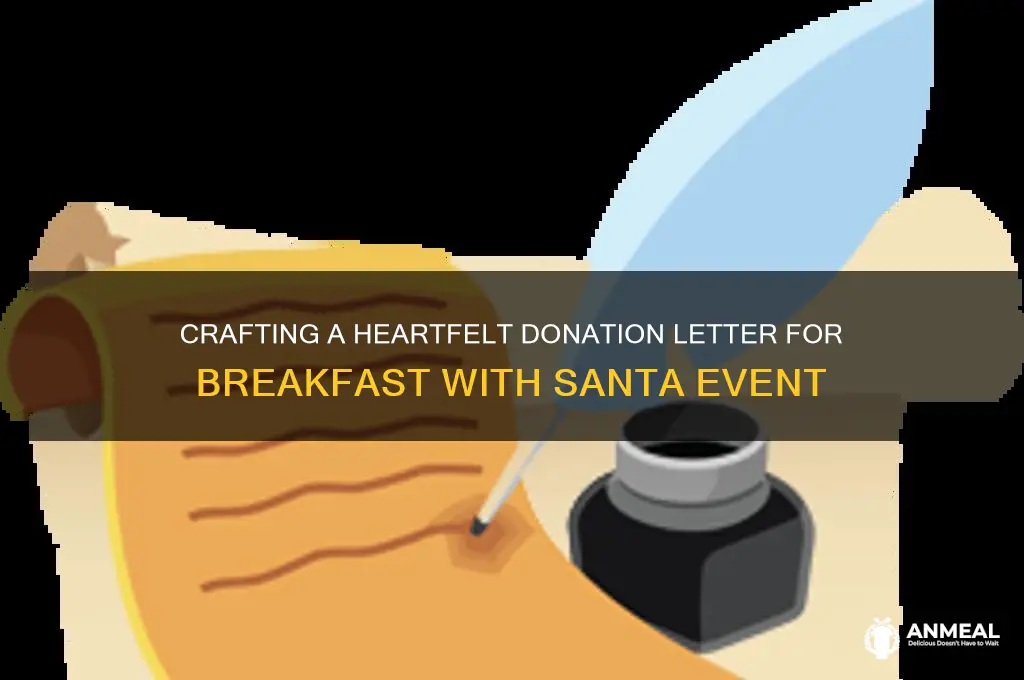 how to write a donation letter breakfast with santa