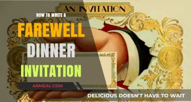 Crafting the Perfect Farewell Dinner Invitation: Tips and Templates