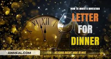 Crafting the Perfect Dinner Invitation Letter: Tips and Templates