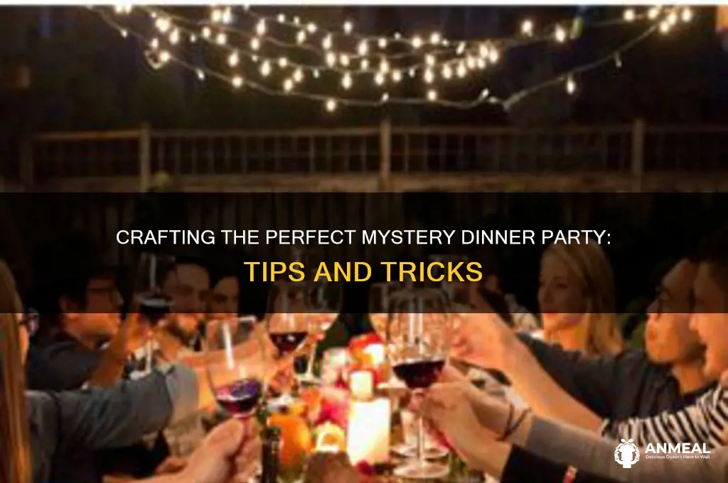 how to write a mystery dinner party