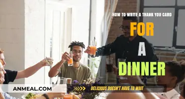 Expressing Gratitude: Crafting the Perfect Thank You Card for Dinner