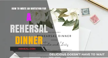 Crafting the Perfect Rehearsal Dinner Invitation: Tips and Tricks