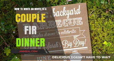 Crafting the Perfect Dinner Invitation for Your Favorite Couple