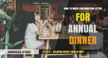 Crafting a Compelling Contribution Letter for Your Annual Dinner Event