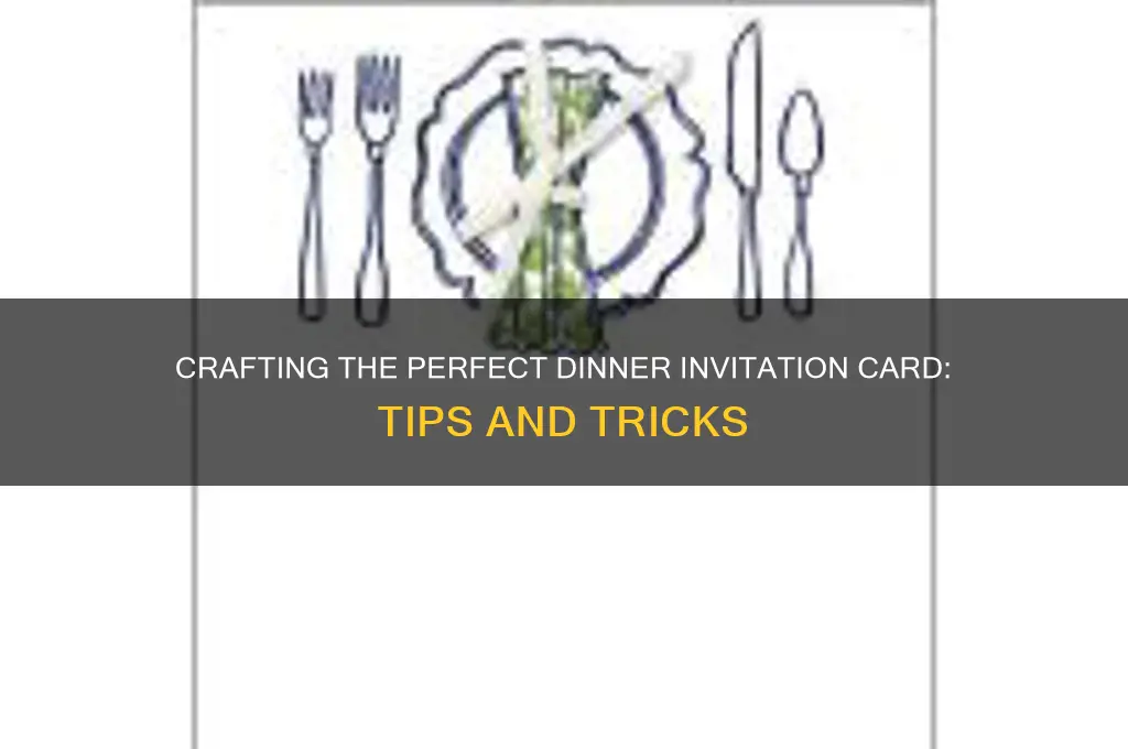 how to write dinner invitation card