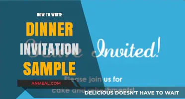 Crafting the Perfect Dinner Invitation: Tips and Sample Templates