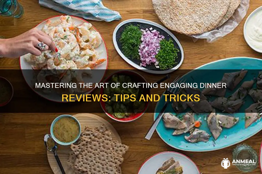how to write dinner reviews