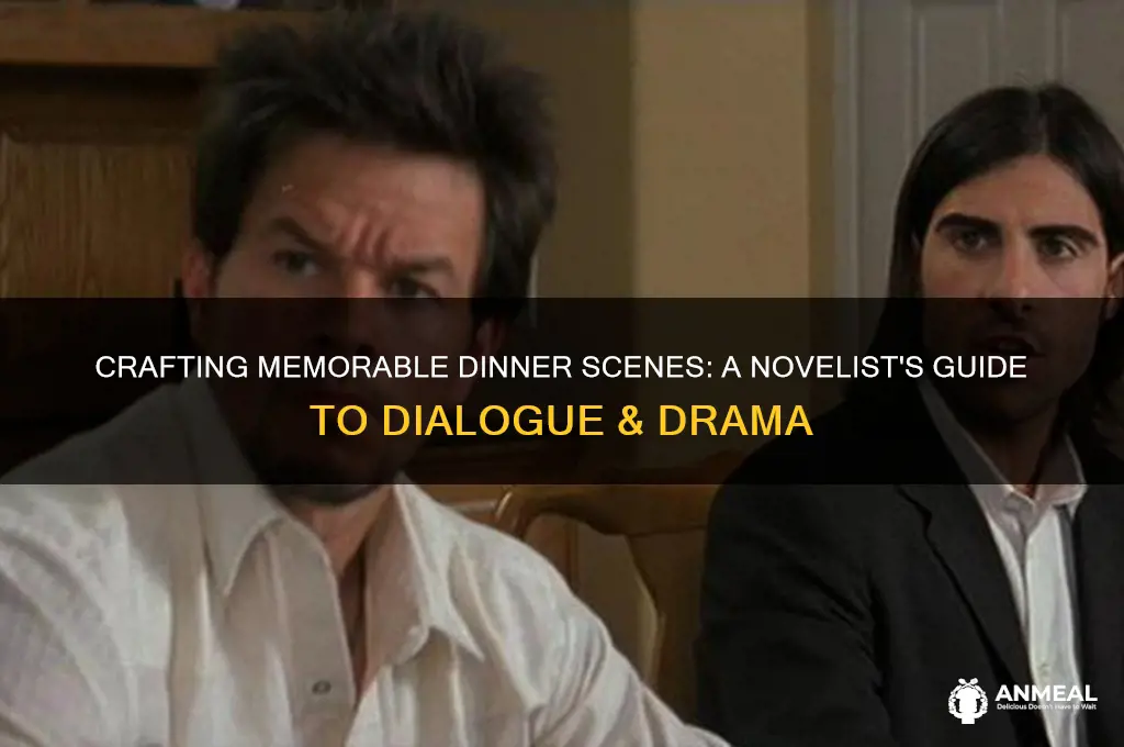 how to write dinner scenes in novel