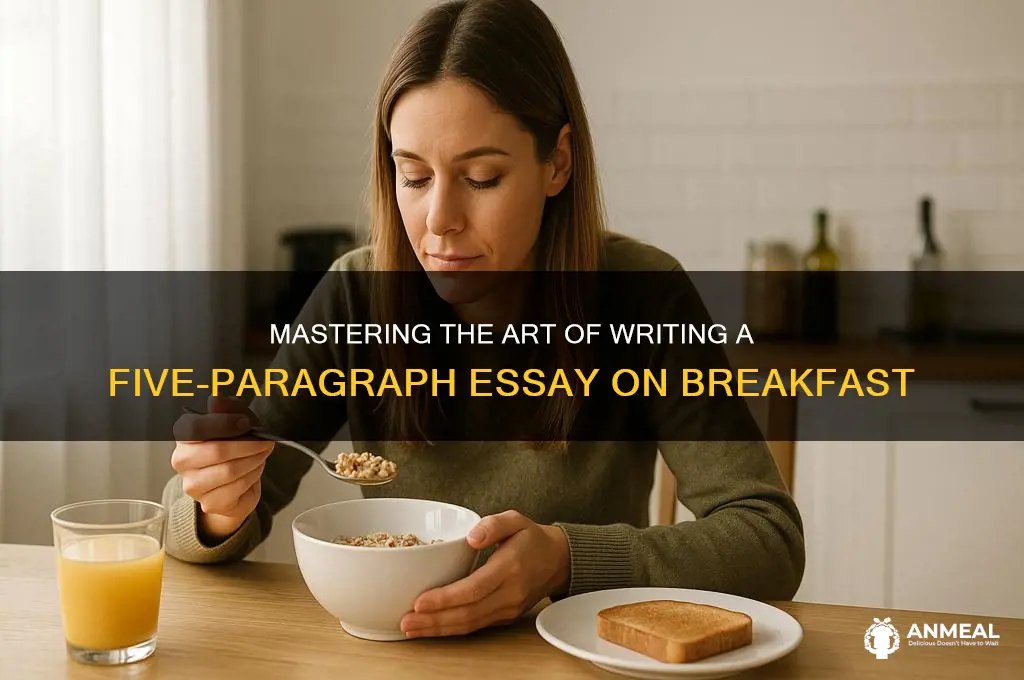 how to write five paraghraph essay breakfast