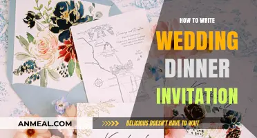 Crafting the Perfect Wedding Dinner Invitation: Tips and Etiquette