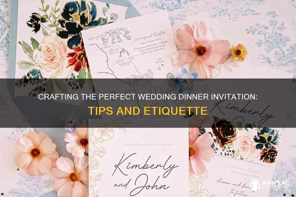 how to write wedding dinner invitation