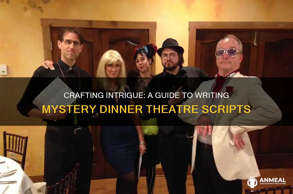 how to write your own mystery for dinner theatre