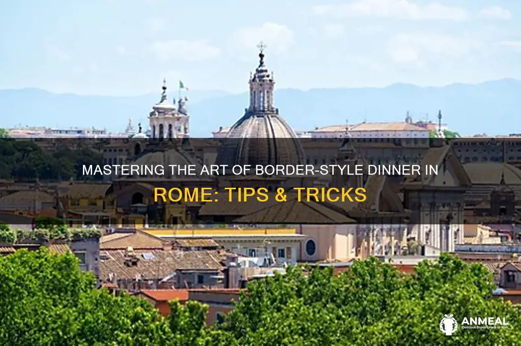 how toborder dinner in roma