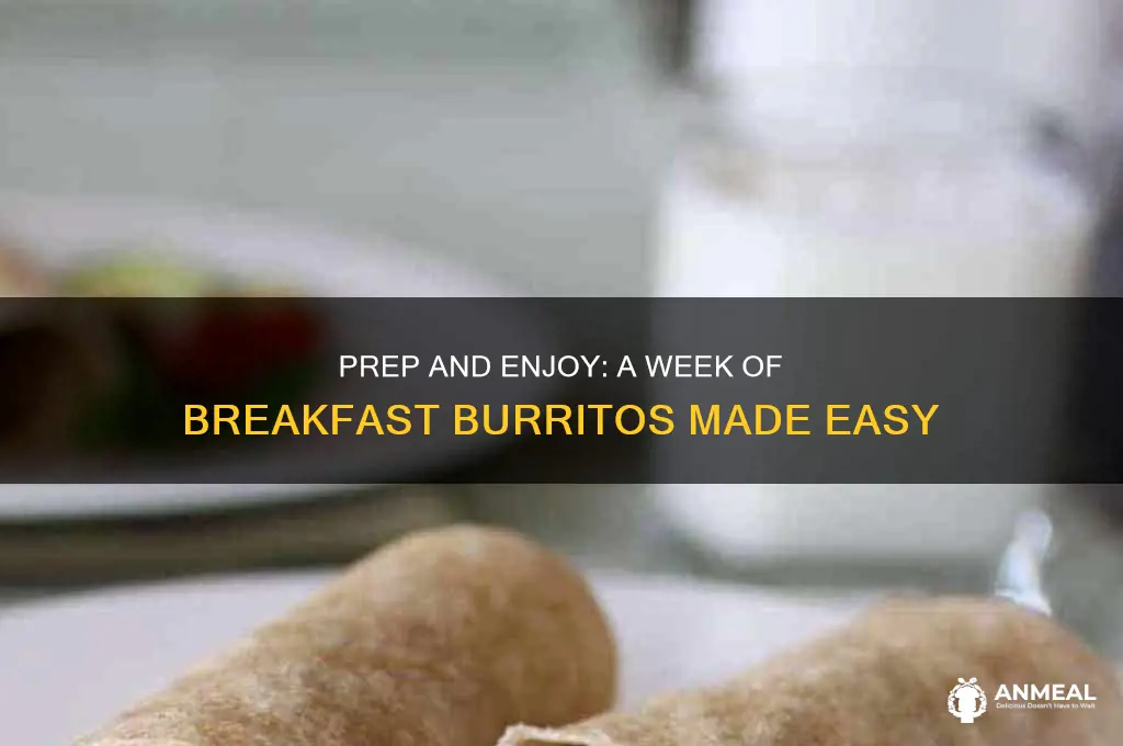 how tomake breakfast burrritos for a week