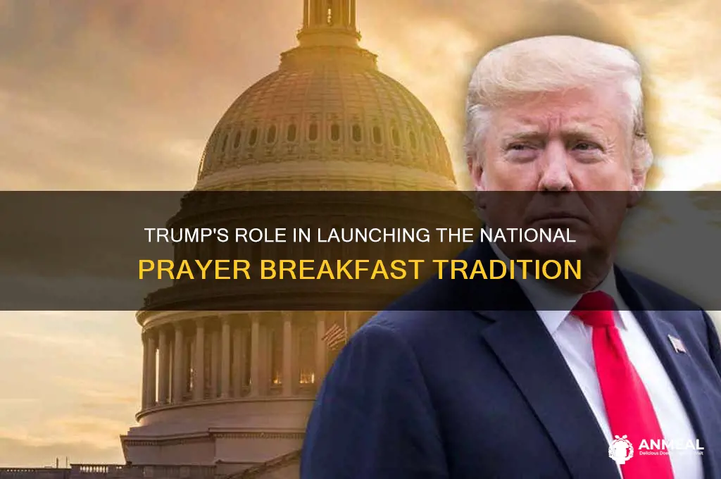 how trump started off the national prayer breakfast