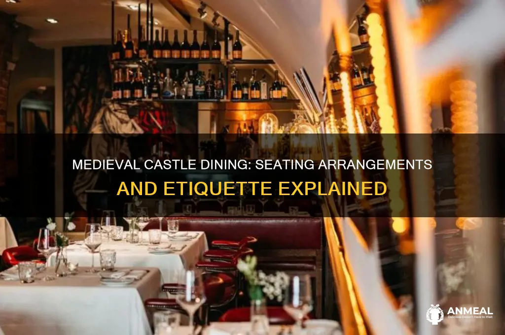 how were guests seated for dinner in medieval castles