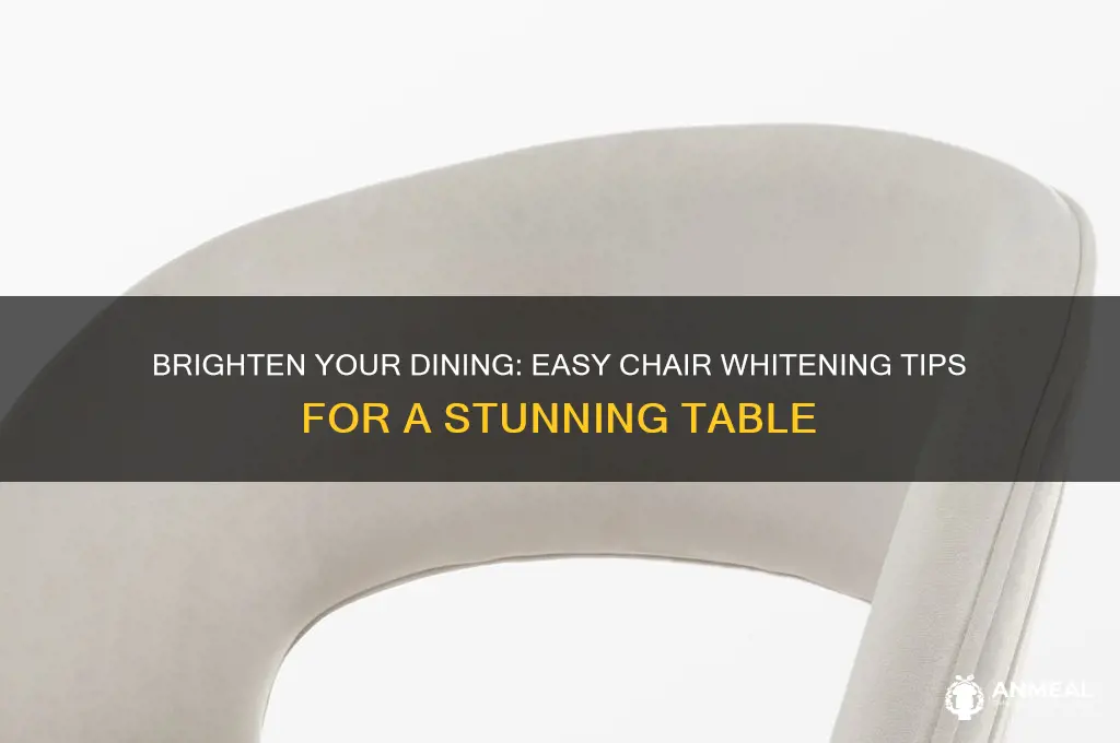 how whiten your chairs for your dinner table