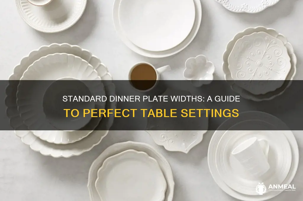 how wide are dinner plates