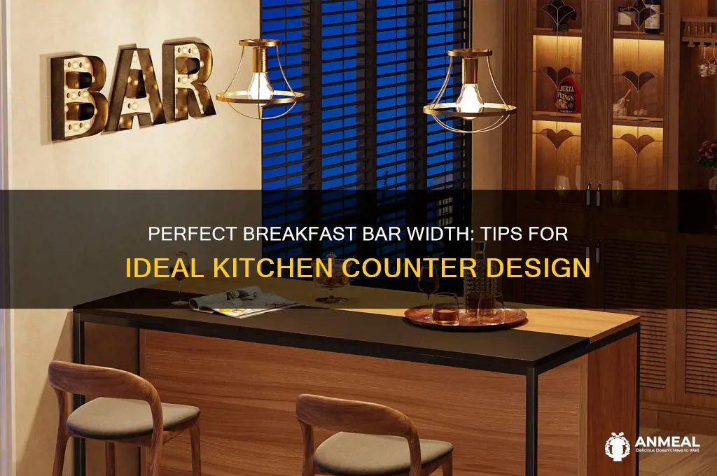 how wide is a breakfast bar