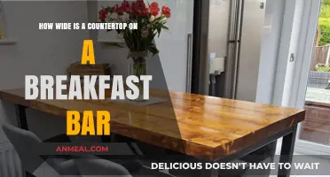 Standard Breakfast Bar Countertop Widths: A Comprehensive Guide