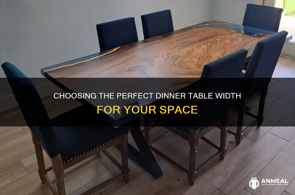 how wide is a dinner table