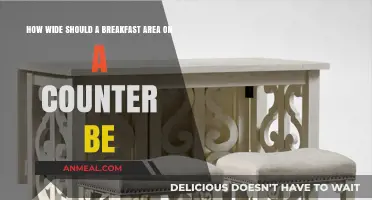 Ideal Counter Breakfast Area Width: Tips for Comfortable Dining Space