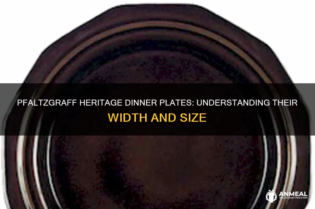 how wide us a pfaltzgraff heritage dinner plates