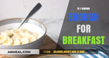Is One Banana a Sufficient Breakfast Choice? Nutrition Experts Weigh In