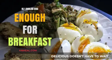 Is One Boiled Egg a Sufficient Breakfast Choice for You?