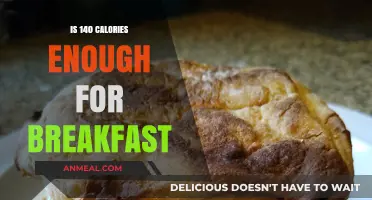 Is a 140-Calorie Breakfast Adequate for Your Morning Energy?