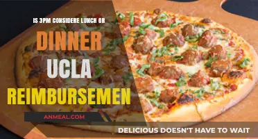 UCLA Reimbursement: Is 3 PM Considered Lunch or Dinner?