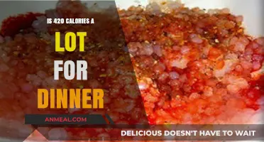 Is 420 Calories a Healthy Dinner Choice for You?