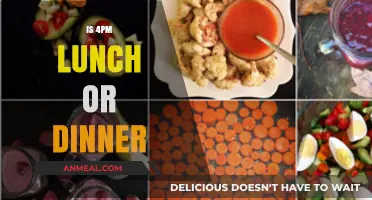 Lunch or Dinner Dilemma: Decoding the 4 PM Meal Confusion