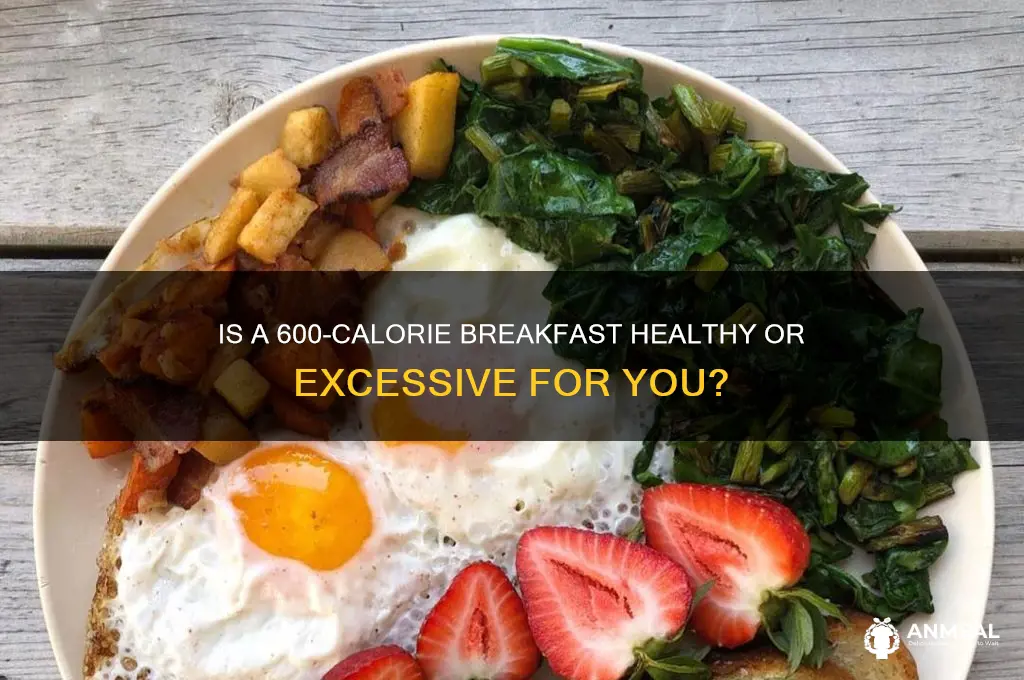 is 600 calories for breakfast ok