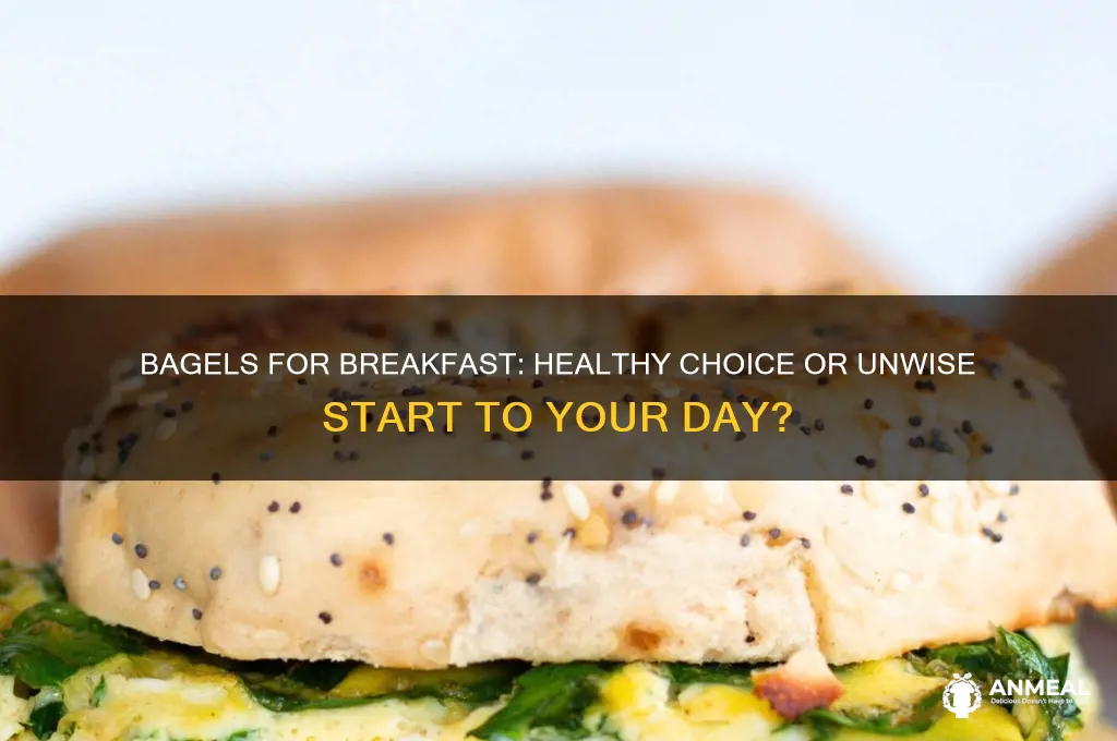 is a bagel a bad breakfast