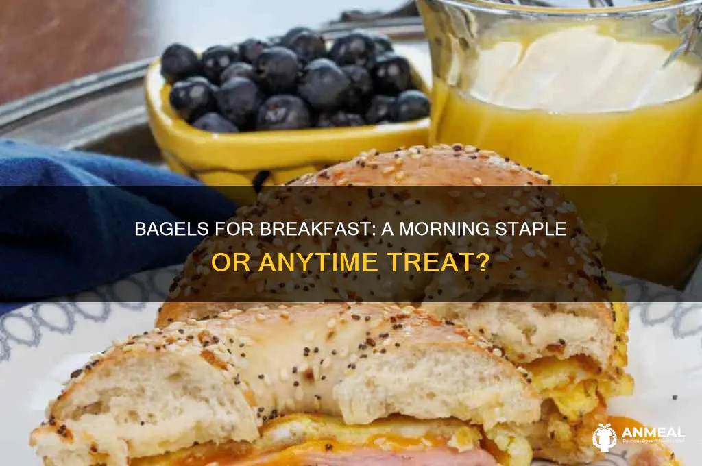 is a bagel a breakfast food