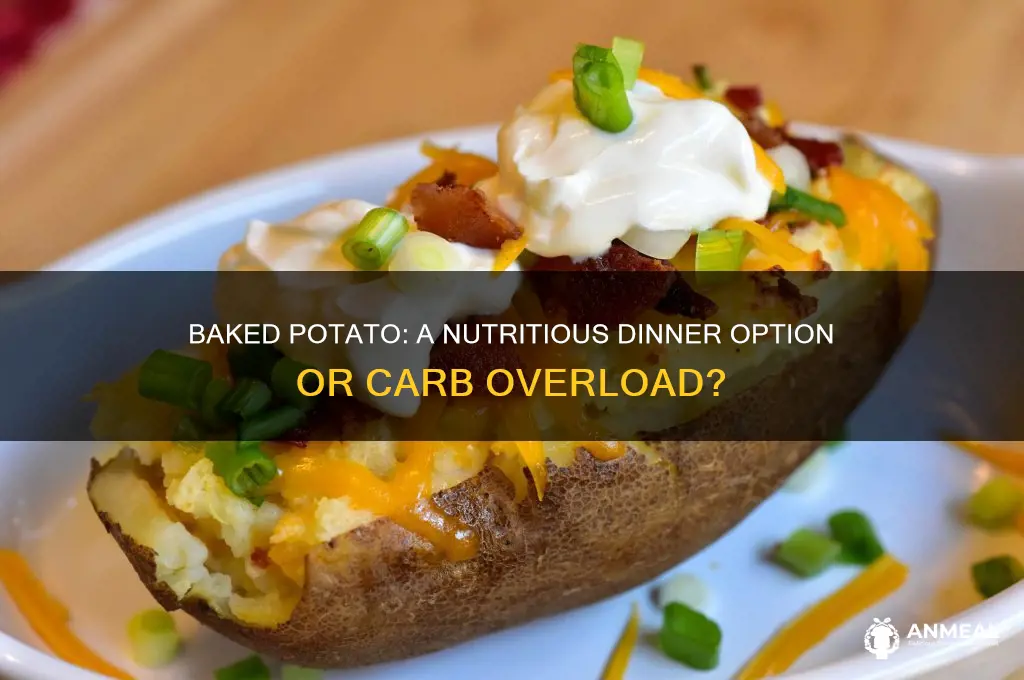 is a baked potato a healthy dinner